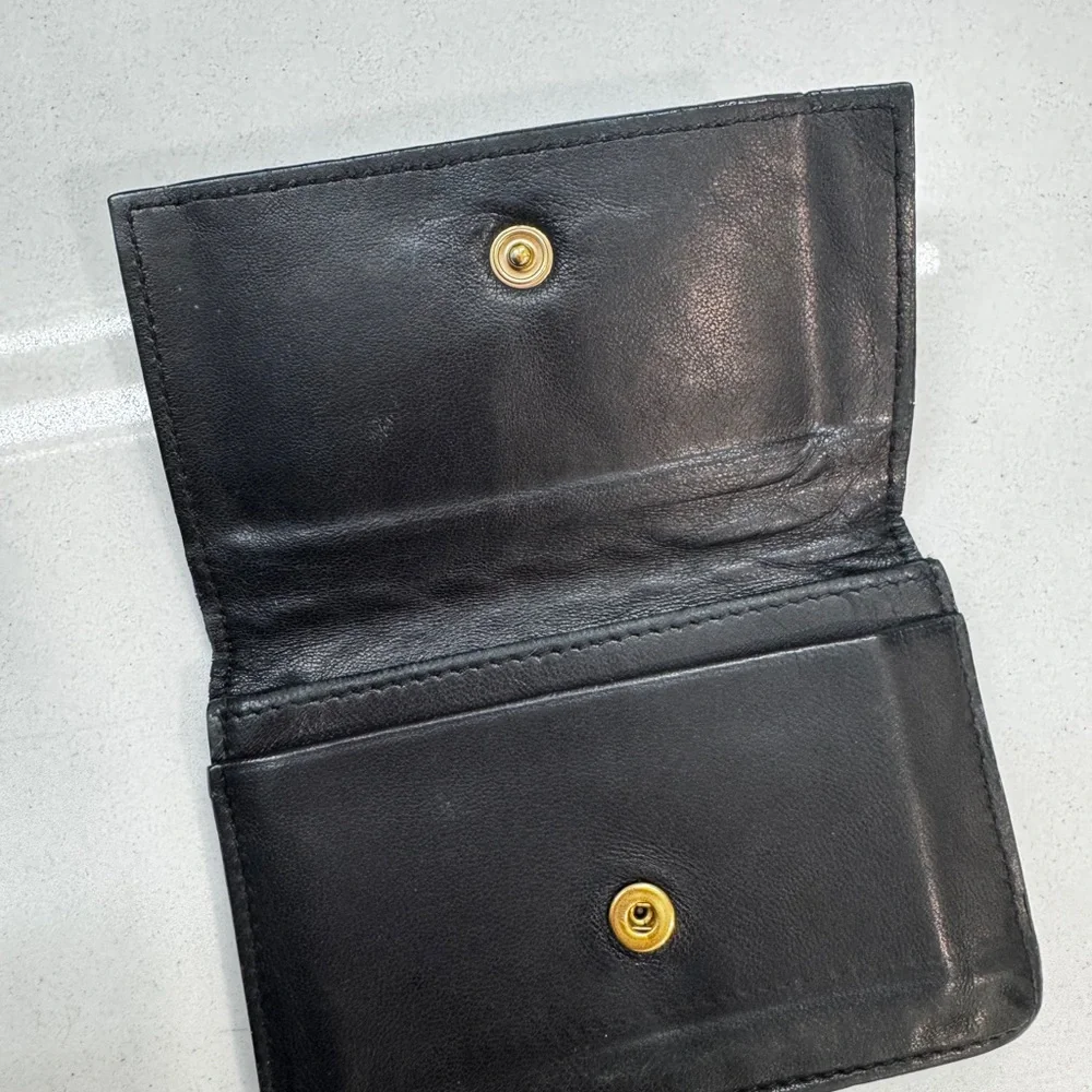 ✨ Bottega Veneta Intrecciato Black Compact Leather Wallet (Unisex) - Picture 2 of 9